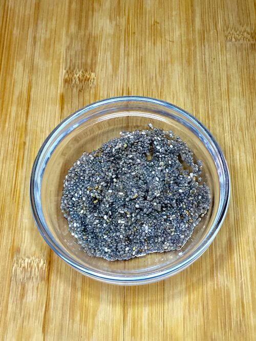 Chia Egg in a Glass Dish | The Radiant Root